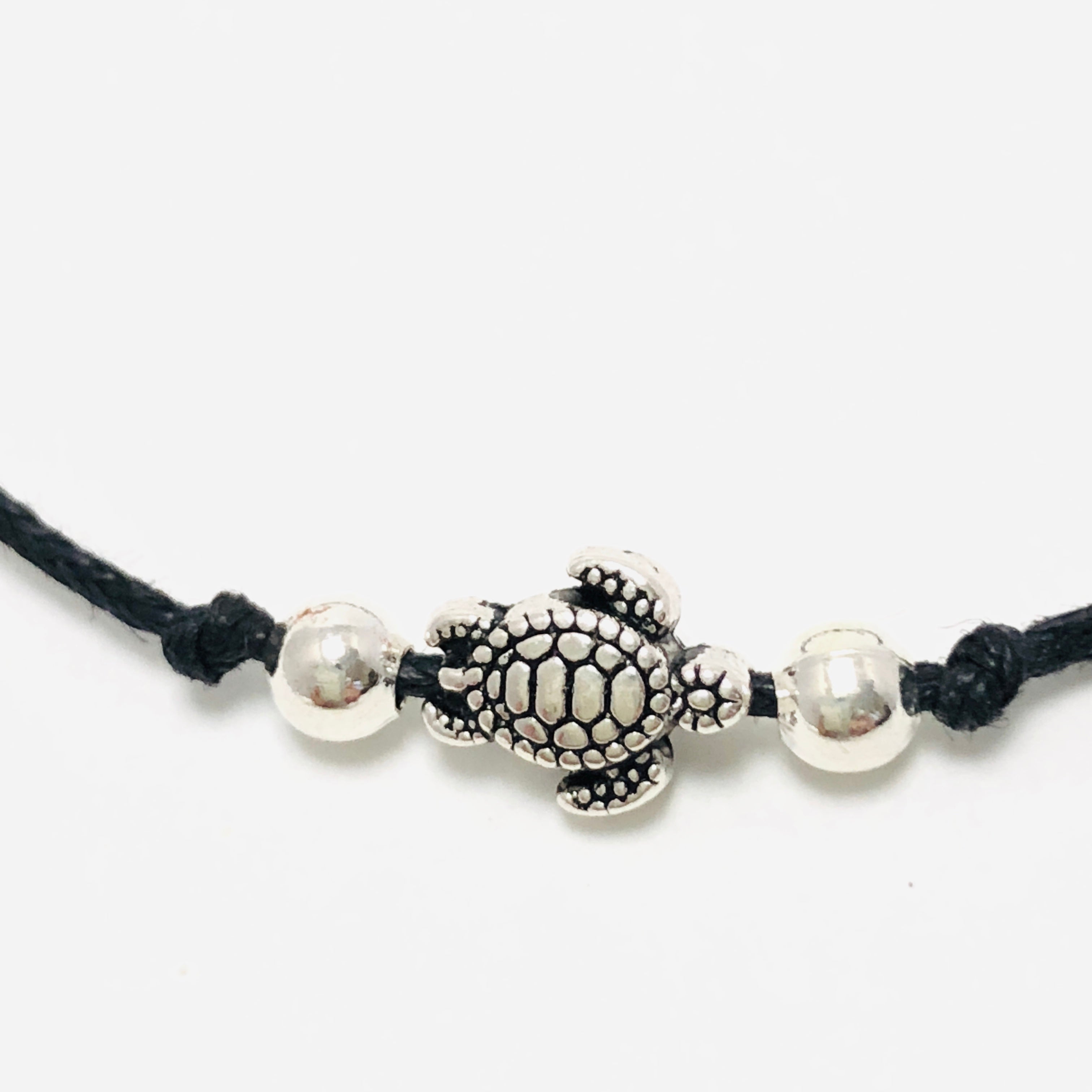 Sea Turtle Charm String Bracelets closeup