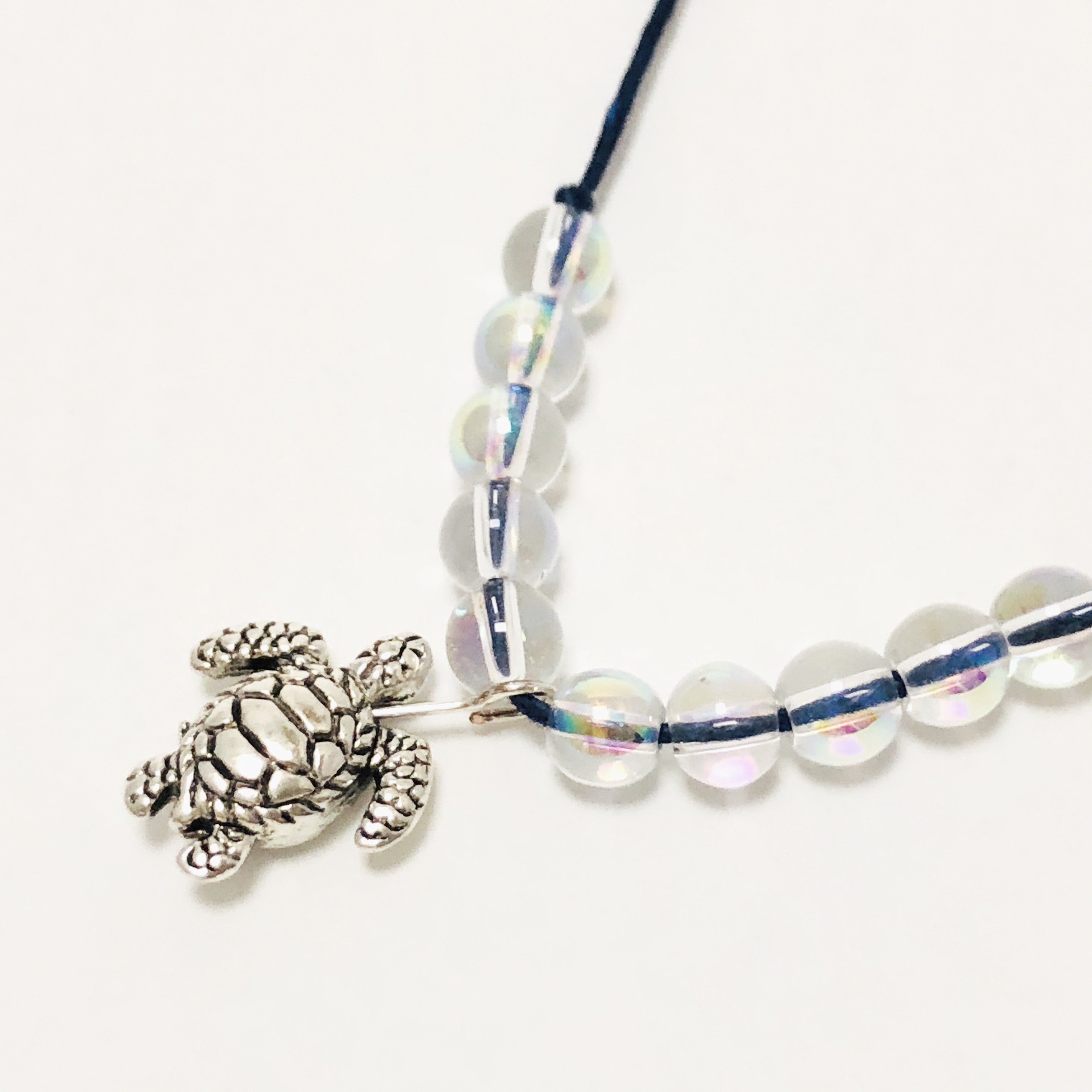 Sea Turtle Charm Necklace Closeup