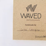 Waved Leather Wallet - Studio Maya 
