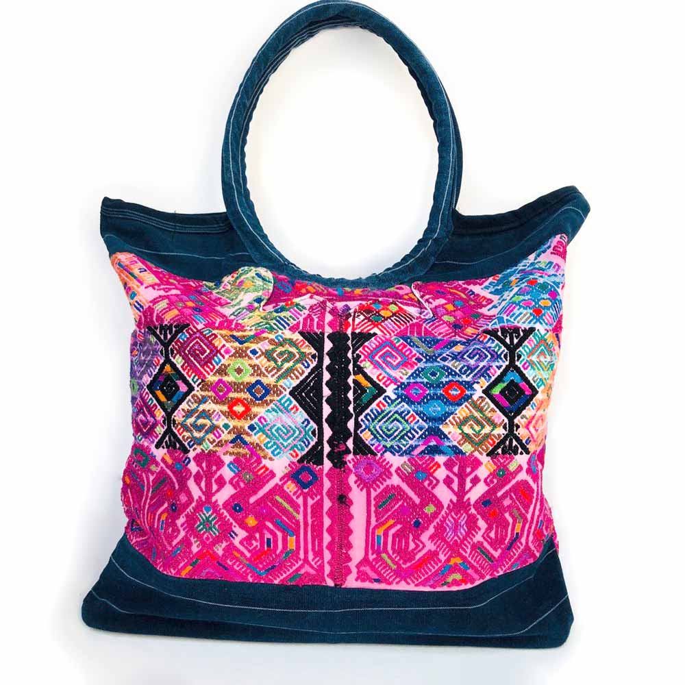 Huipil Beach Bag Pink - Studio Maya 