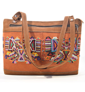 Studio Maya Handwoven Shoulder Bag Rust 