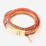 Beaded Double Wrap Bracelet - Studio Maya 