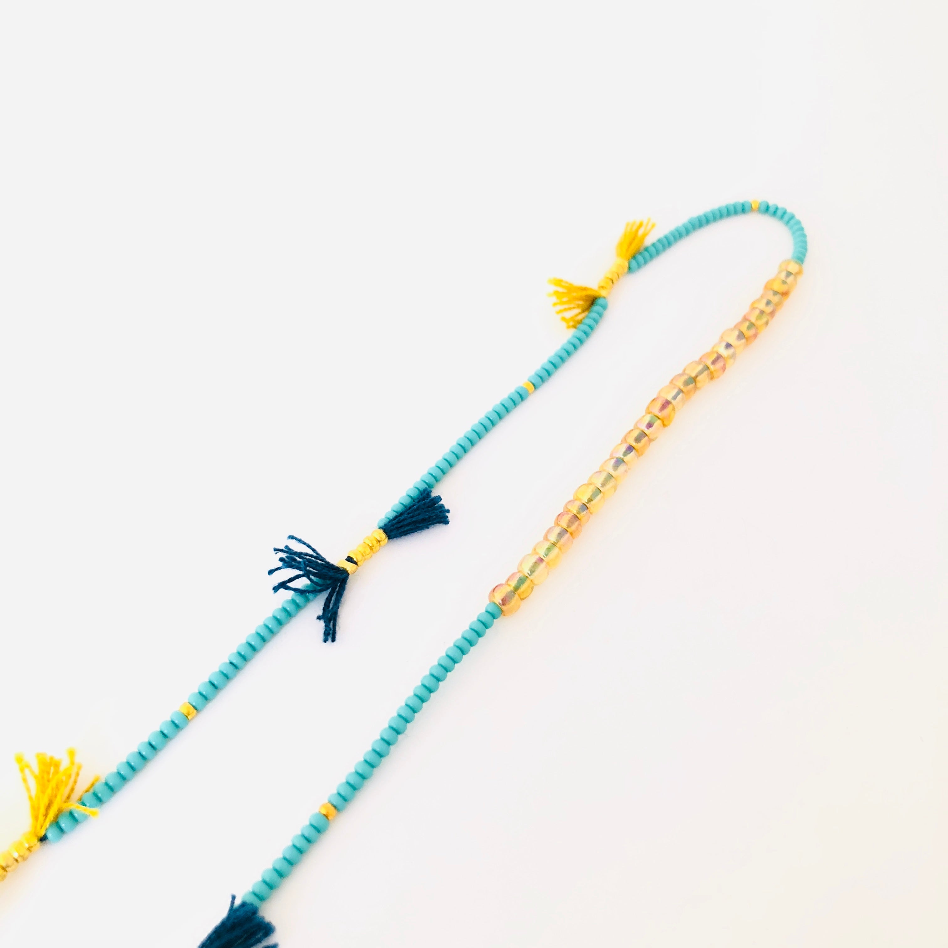Bead and Tassel Necklace - Studio Maya 