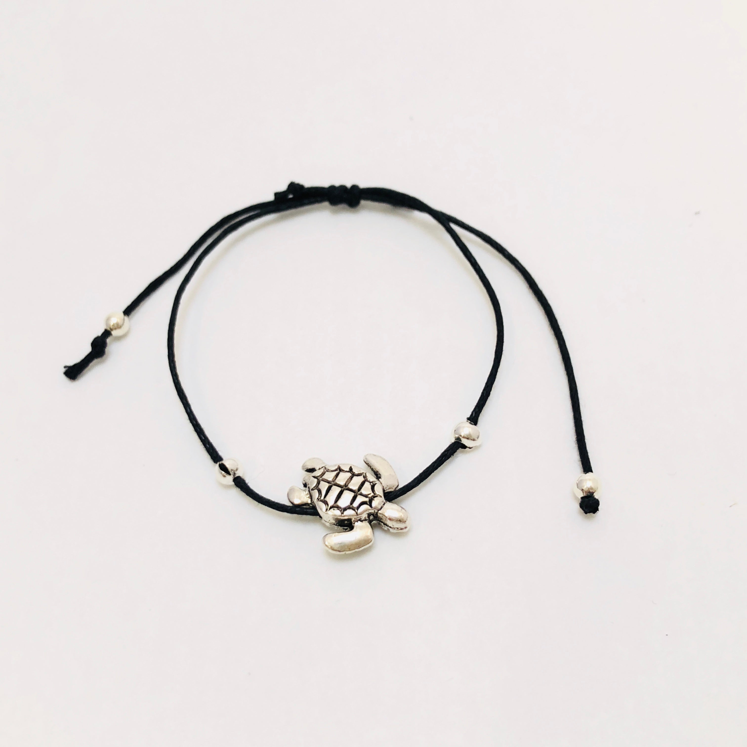 Sea Turtle Charm String Bracelet