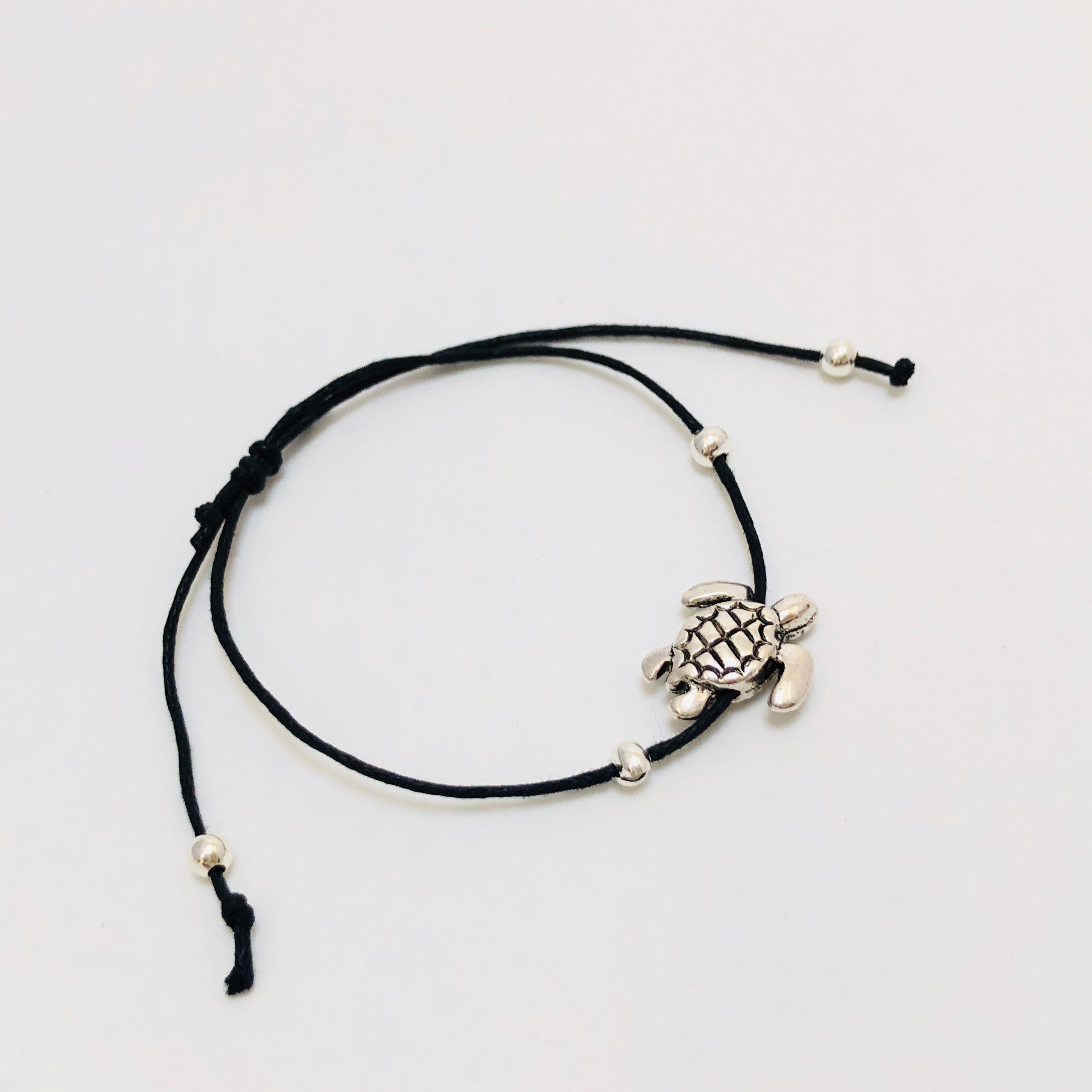 Sea Turtle Charm String Bracelet