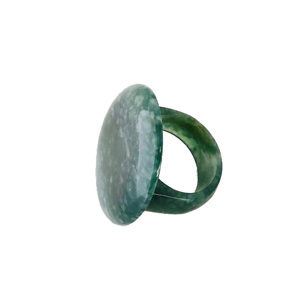 Jade Disc Ring - Studio Maya 