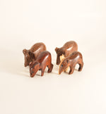 Toy Wood Carved Animals 